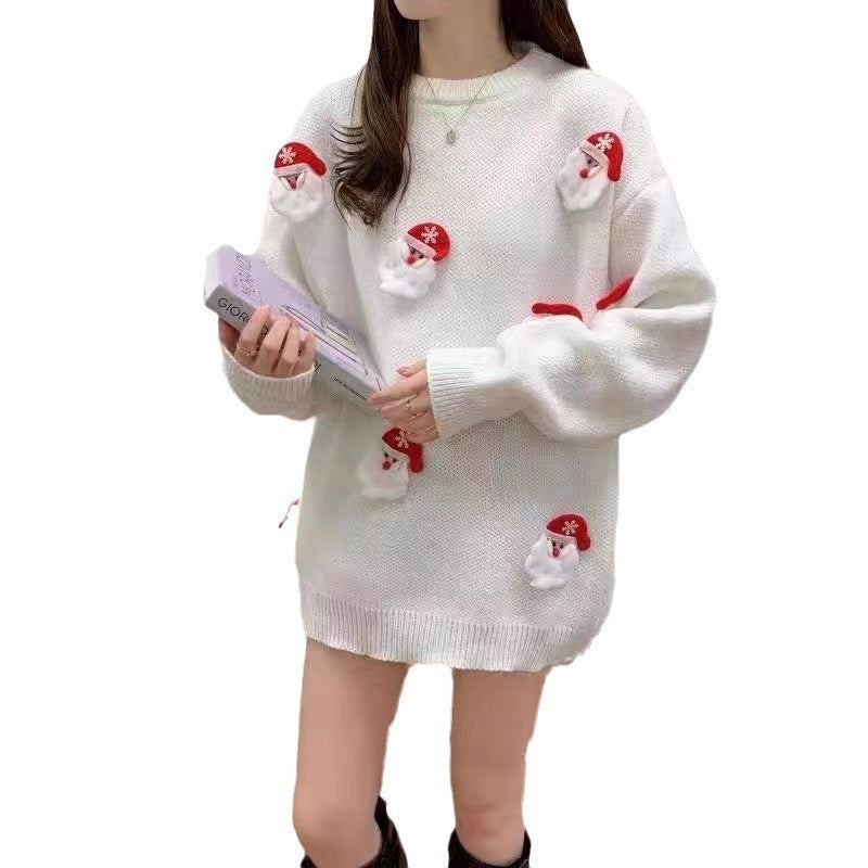 Thicken Lazy Style Loose Pullover Women's Sweater - globaltradeleader