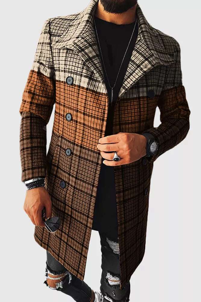 3D Digital Printing Men's Woolen Lapel Jacket - globaltradeleader