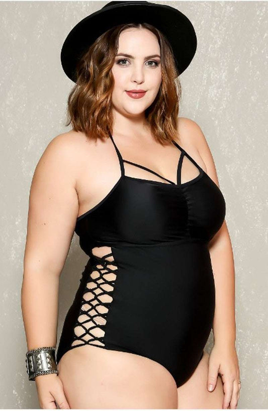 Plus size one-piece swimsuit - globaltradeleader