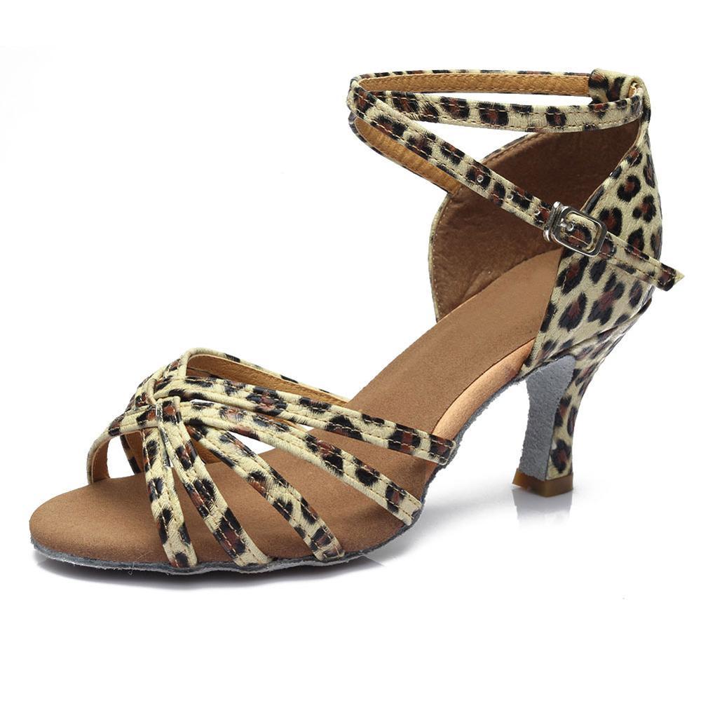 Indoor satin Latin dance shoes - globaltradeleader