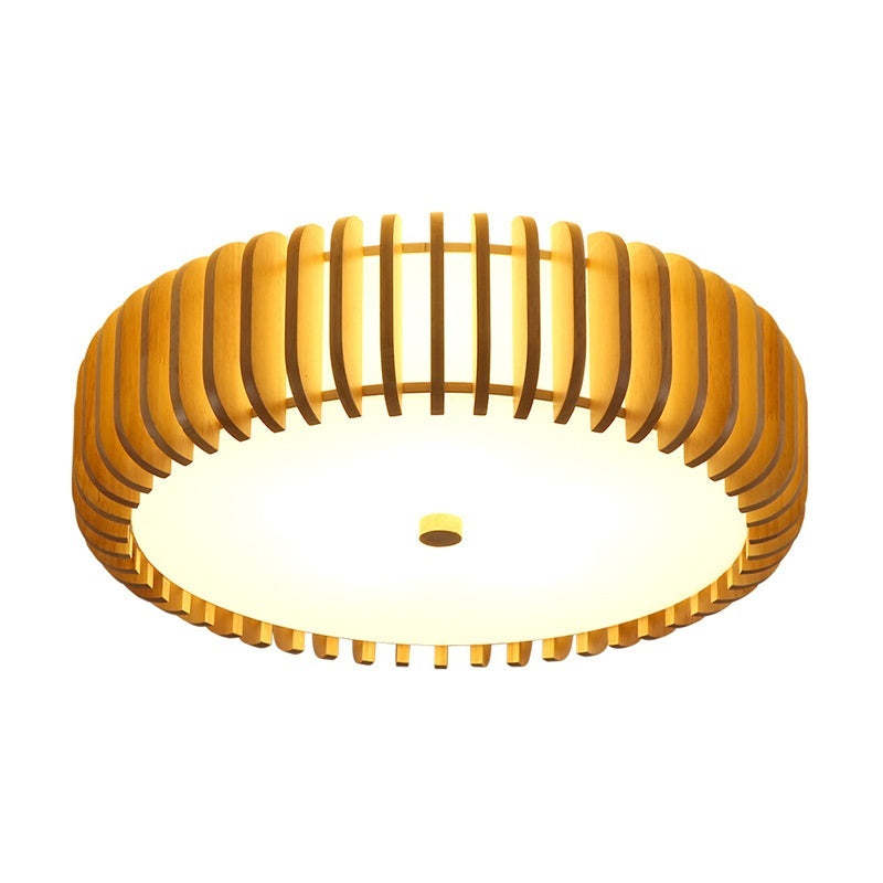 Japanese-style Log LED Bedroom Ceiling Lamp Nordic - globaltradeleader