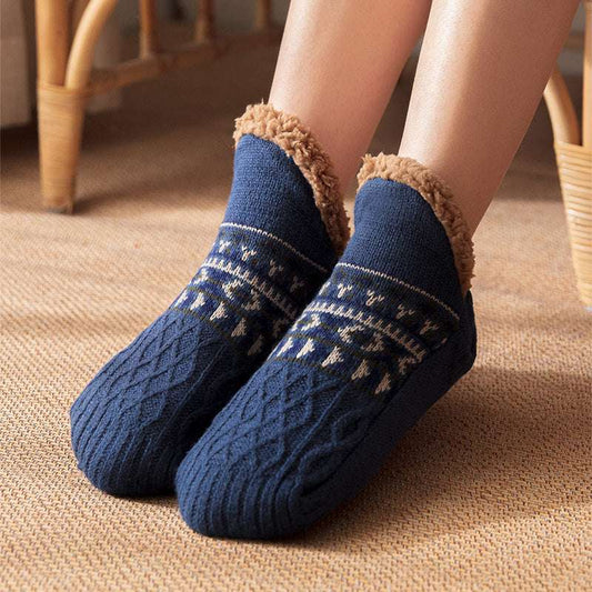 Indoor Home Floor Socks Fall And Winter Warm Non-slip Carpet Socks For Men And Women - globaltradeleader