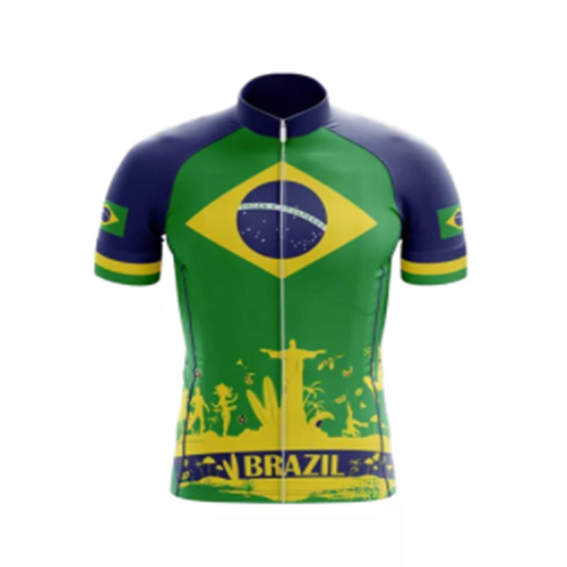 Summer Brazil Team Cycling Jersey Men's Tracksuit