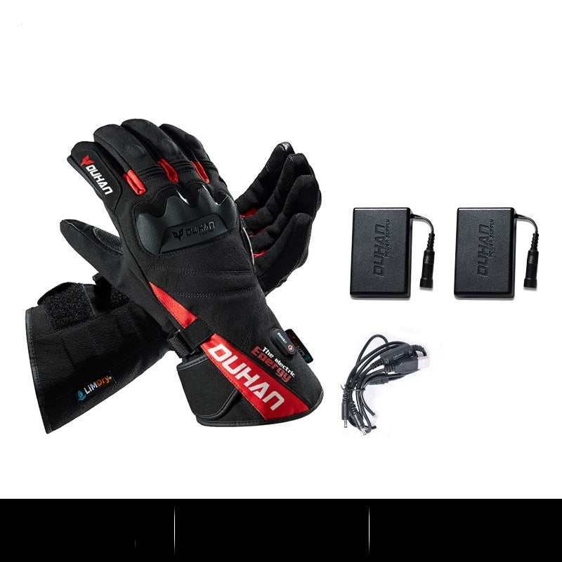Electric Heating Gloves Men's Motorcycle Winter Warm Waterproof Anti-fall - globaltradeleader