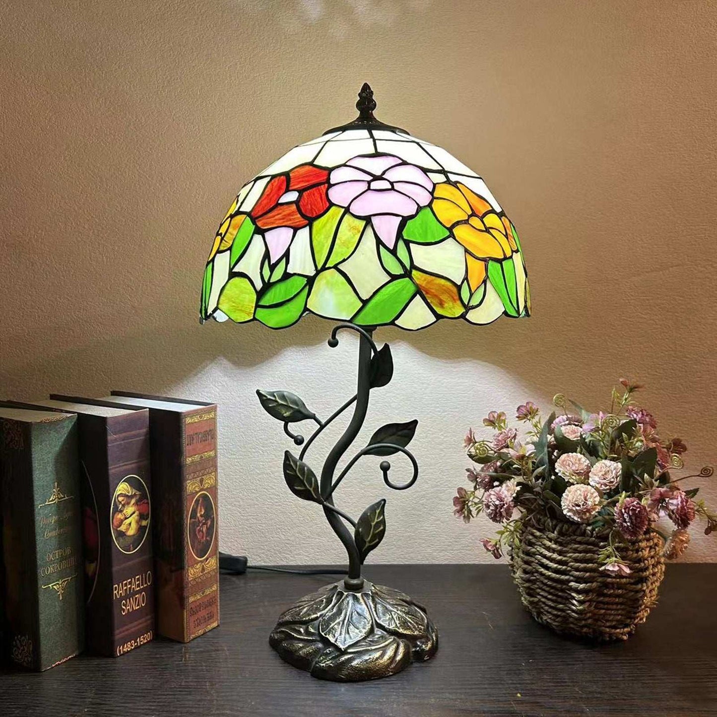 American Pastoral Tiffany 12-inch Table Lamp Living Room Study Bedroom