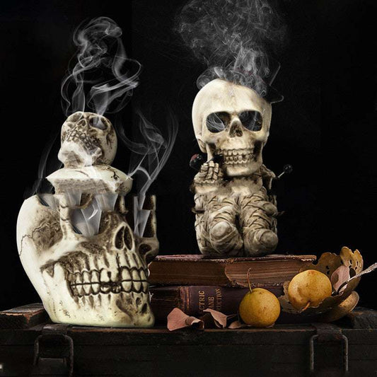 Resin Crafts Halloween Decorations Home Skull Aromatherapy