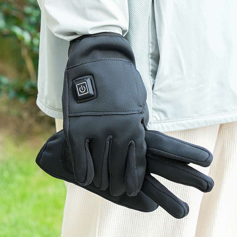 Winter USB Charging Full Palm Heating Gloves Outdoor Riding Cold-proof - globaltradeleader