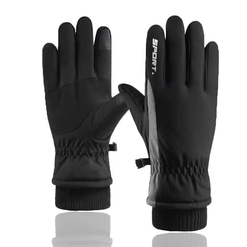 Couple Winter Fleece Thickened Warm And Windproof Gloves - globaltradeleader