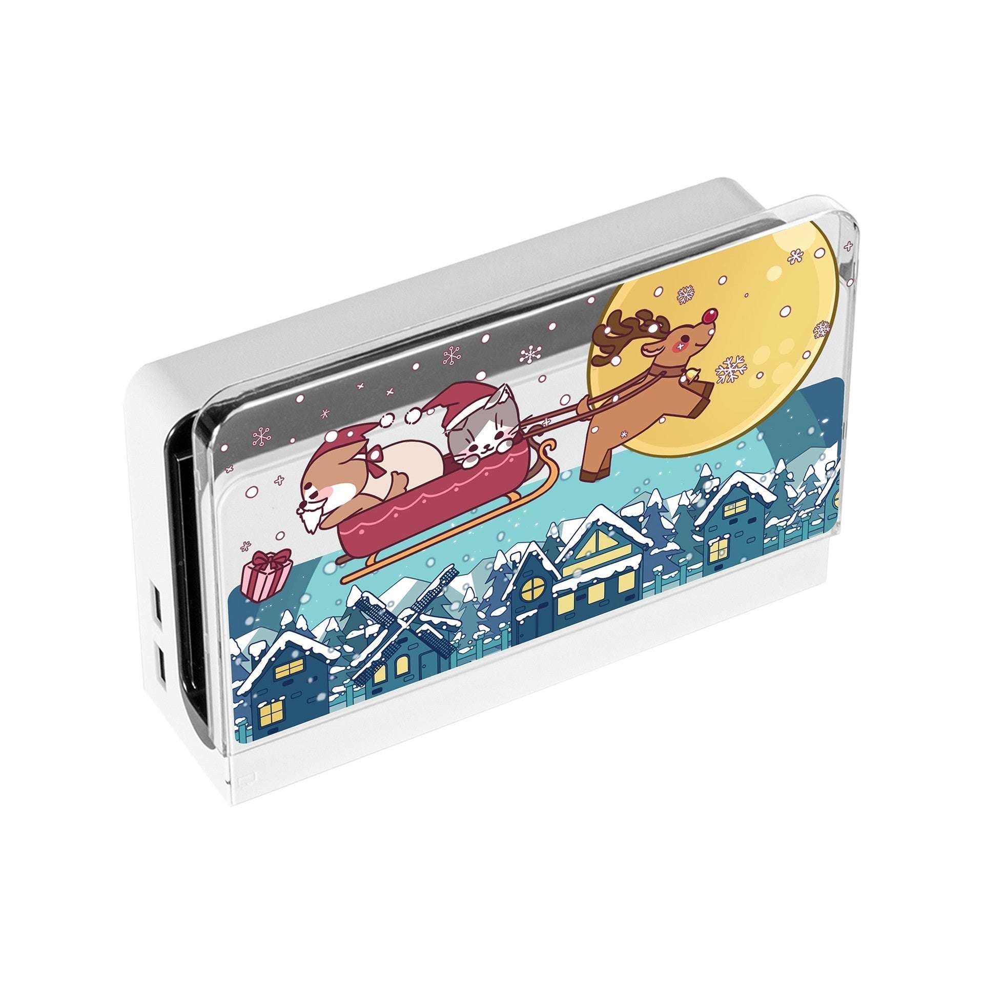 Christmas Cat And Dog TPU Soft Shell Game Console