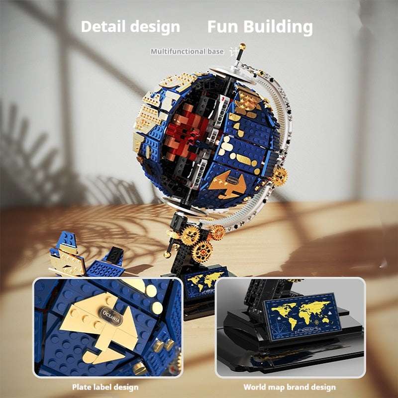 T1008 Discovery Series Earth Instrument Assembled Building Blocks Children's Educational Toy Decoration Gift - globaltradeleader