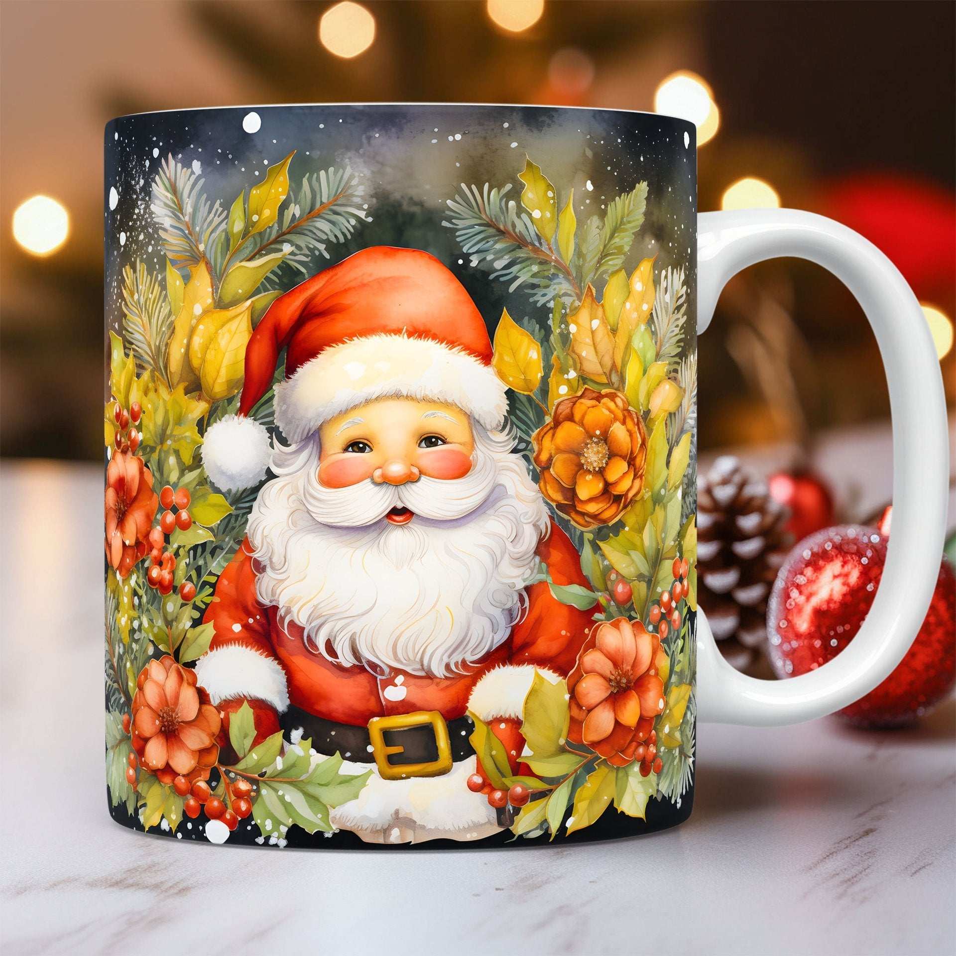 Creative 3D Christmas Ceramic Mug Unique Space Design Snowman Santa Coffee Cup Tea Milk Mug Christmas Gifts For Kids Adults Kitchen Gadgets - globaltradeleader