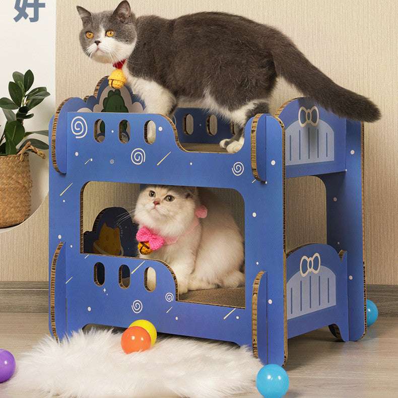 Scratched Board Nest Double Layer Corrugated Cat Litter