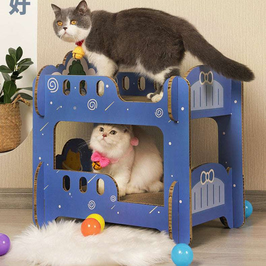Scratched Board Nest Double Layer Corrugated Cat Litter