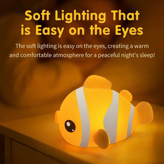 Clownfish Silicone Night Lamp Bedside Sleeping Holiday Gift - globaltradeleader