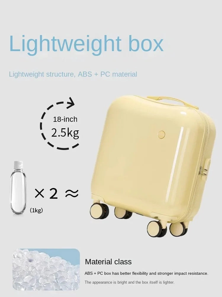 Mini Cute Suitcase Ladies Small Lightweight Luggage Boardable Trolley Case Universal Silent Wheel Suitcase For Children - globaltradeleader