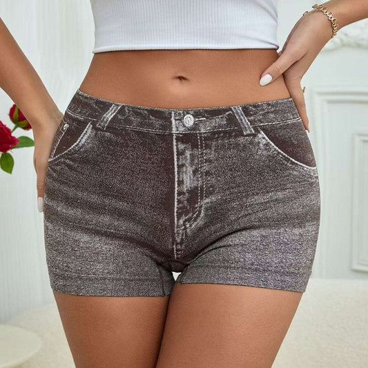 Women's Seamless Printed Denim Boxers - globaltradeleader