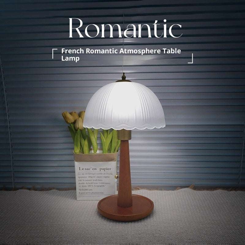 Silent Style Walnut Colors Glass Lamp French High Sense - globaltradeleader