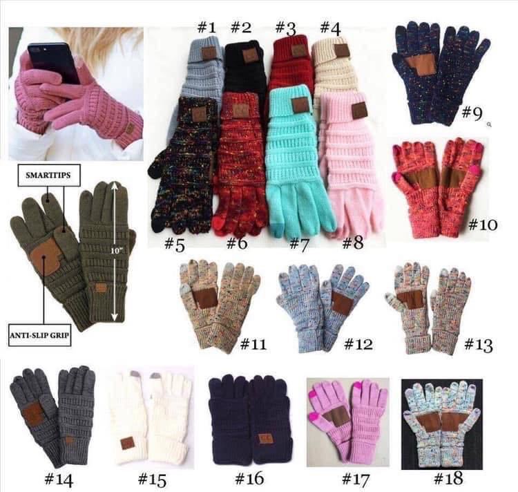 European And American Wool Knitted Turn-over Labeling Touch Screen Gloves - globaltradeleader