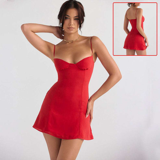 Women's Fashion Temperament Slim Halter Dress - globaltradeleader