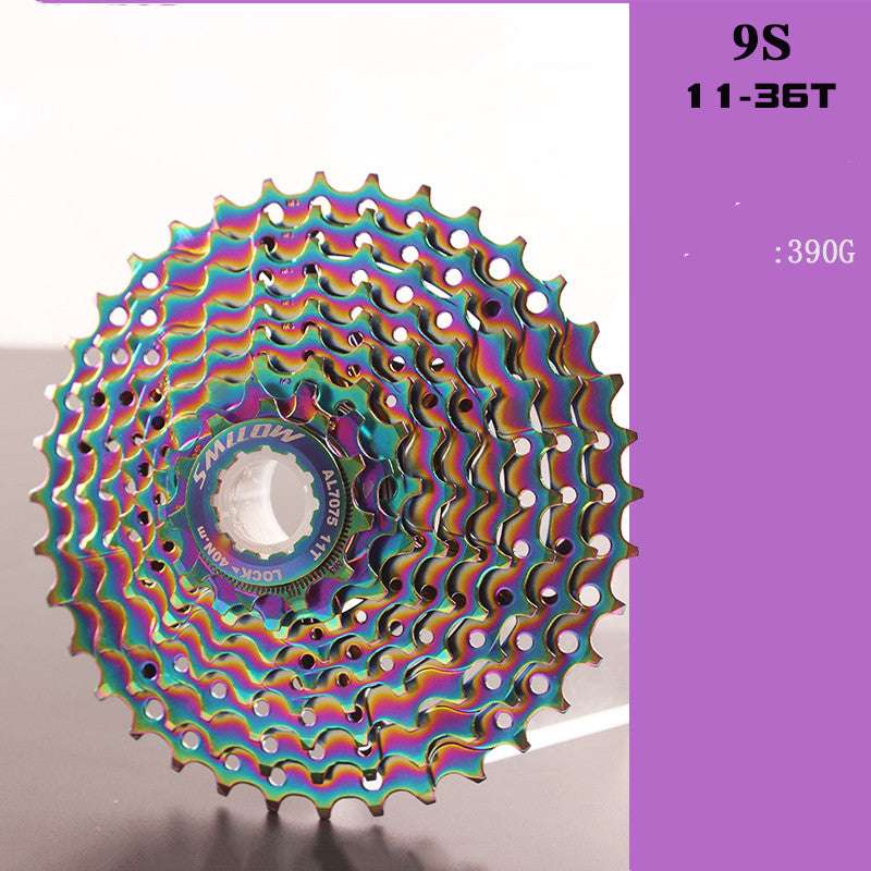 Colorful Cassette Mountain Bike Color Flywheel