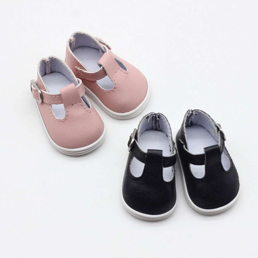 Cute Creative 14-inch Doll Leather Shoes With Buckle