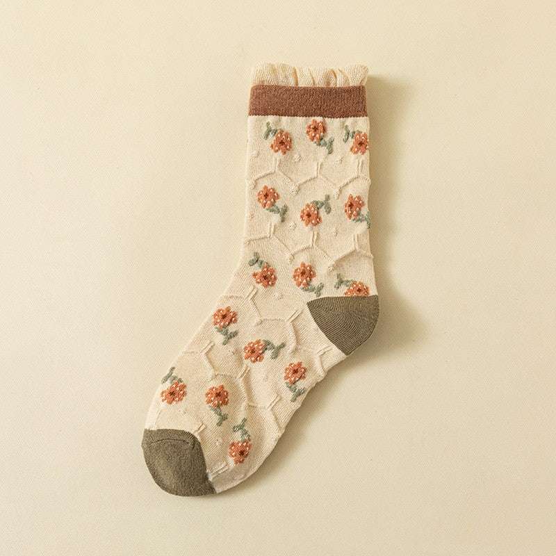 Long-staple Cotton Socks Autumn And Winter Printing - globaltradeleader