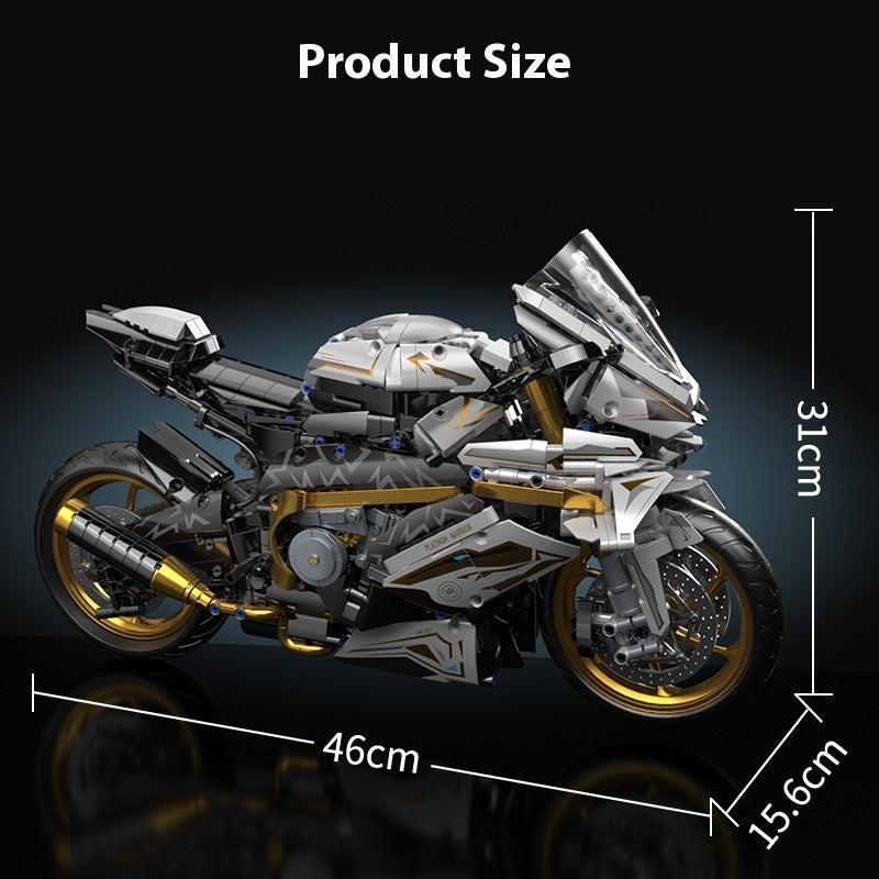 Children's Puzzle High Difficulty Assembling Motorcycle Building Blocks Toy Decoration - globaltradeleader