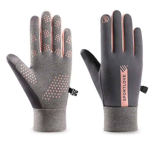 Winter Windproof And Cold Resistant Velvet Warm Touch Screen Anti Slip Gloves - globaltradeleader