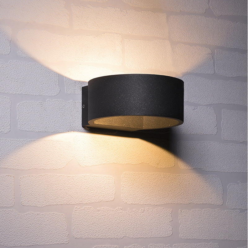 LED Outdoor Wall Lamp Round Balcony Aisle Spotlight - globaltradeleader