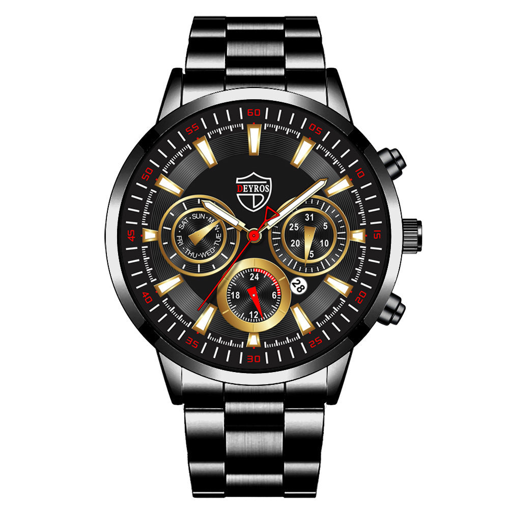 Fashion Men's Watch Fashion Luminous Calendar Watch Business Sports - globaltradeleader