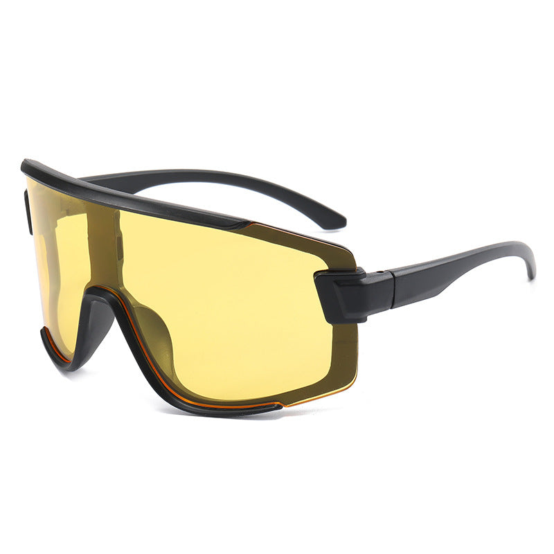 Men's Sunglasses Trendy Colorful Big Frame Sports Women's Outdoor Cycling Glasses