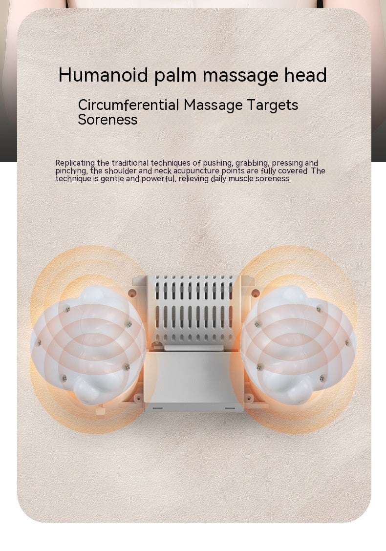 Household Cervical Vertebra Back Dredging Hot Compress Massager - globaltradeleader
