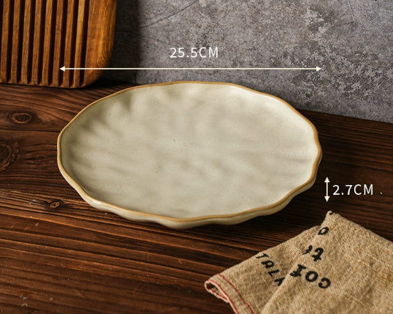 Retro Dish Plate Household Ceramic Bowl - globaltradeleader