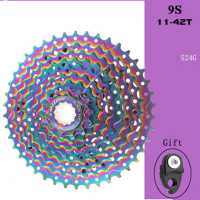 Colorful Cassette Mountain Bike Color Flywheel