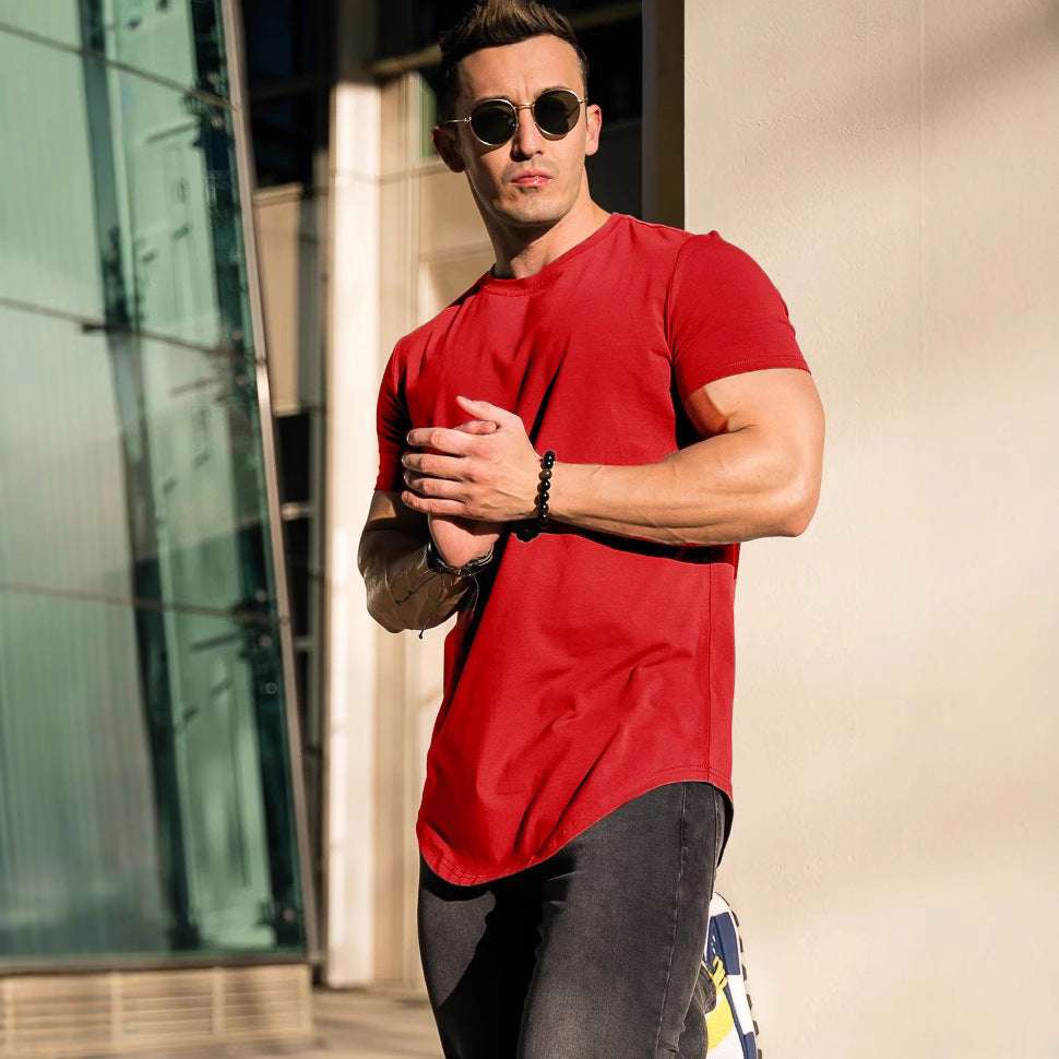 Men's Casual Short-sleeved Sports Fitness T-shirt - globaltradeleader