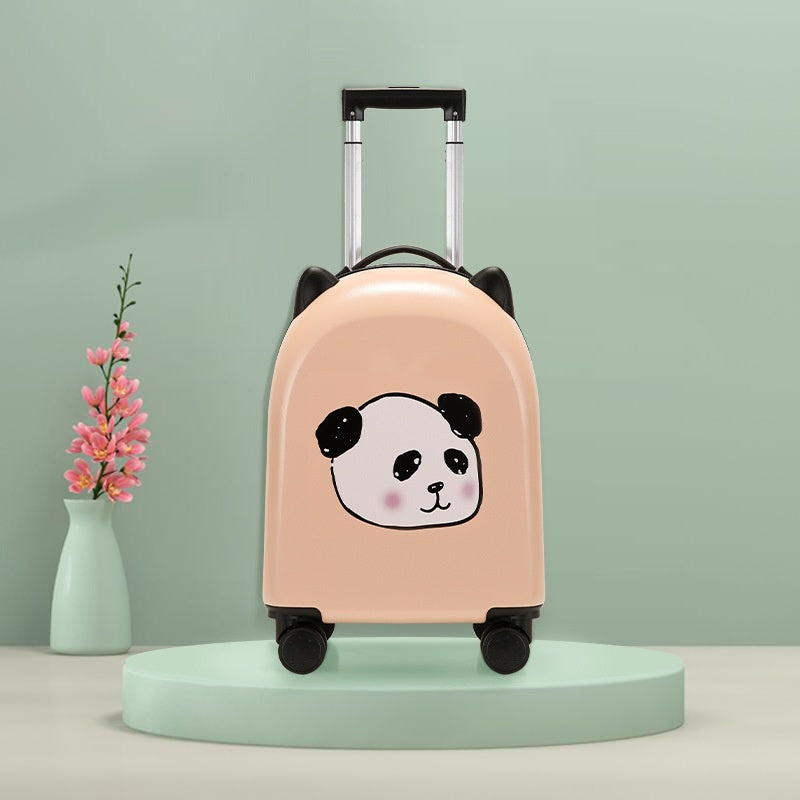 18-inch Trolley Case Printed Pattern Luggage Small Children Suitcase Boarding Bag Suitcase - globaltradeleader