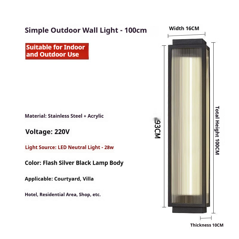 Outdoor Wall Lamp Waterproof Stainless Steel - globaltradeleader