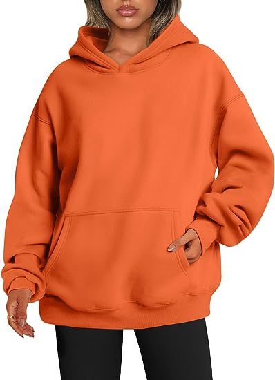 Women's Hoodies With Pockets Fashion Solid Sweatshirt Oversized Hooded Sweater Womens Clothing - globaltradeleader