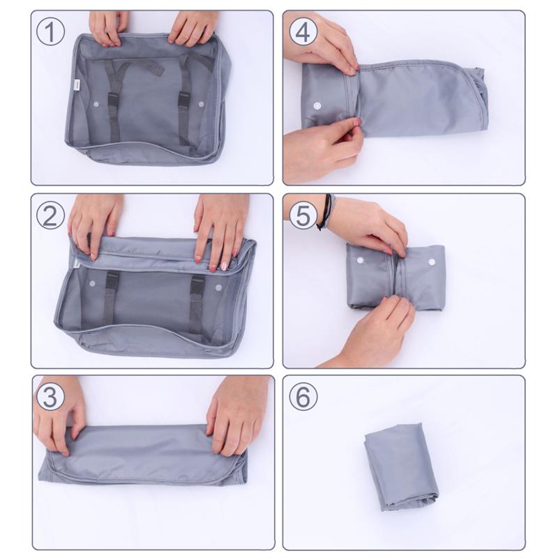 8/7/6 pieces Set Travel Organizer Storage Bags Suitcase Packing Set Storage Cases Portable Luggage Organizer Clothe Shoe Pouch