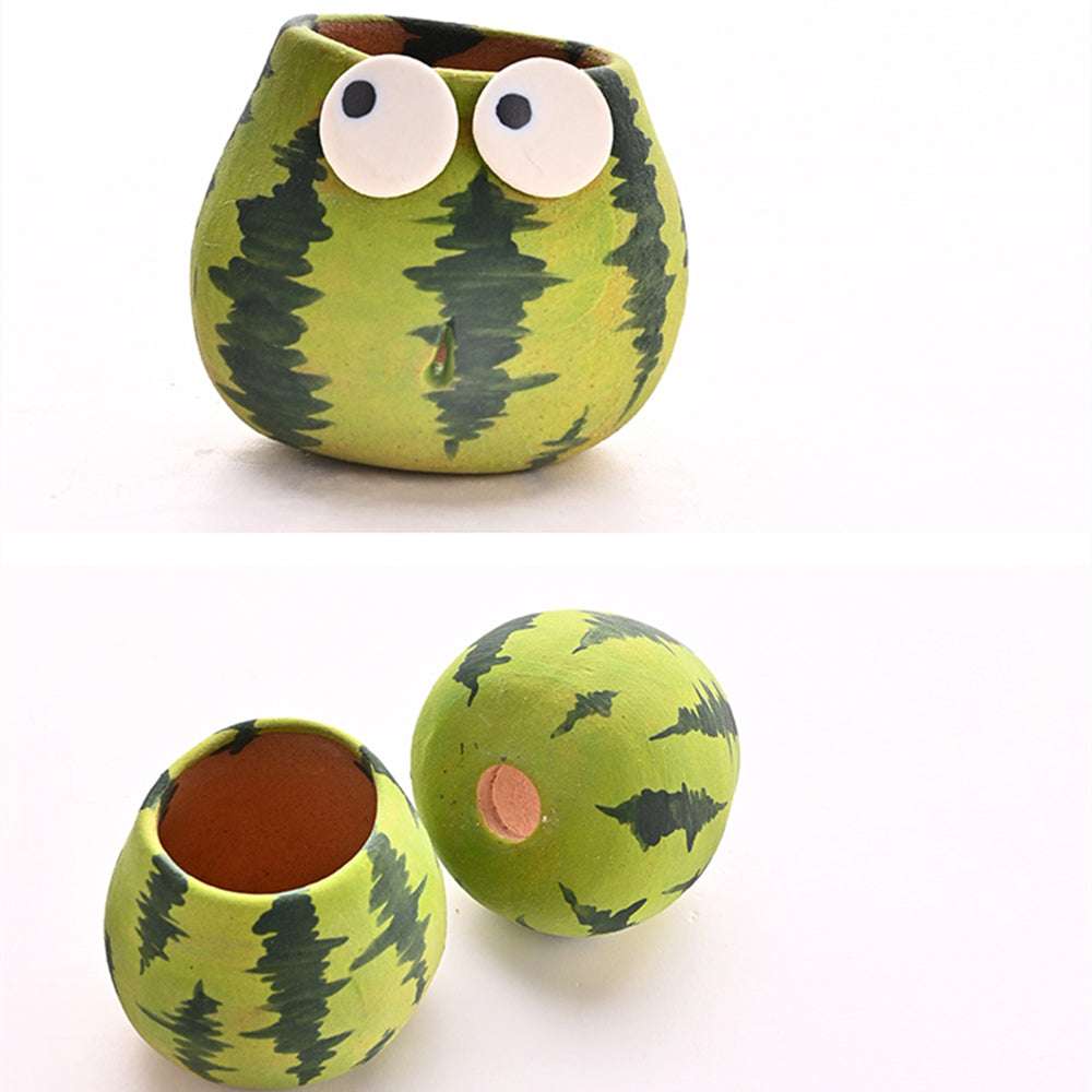 Cute Cartoon Watermelon Simple Mini Flower Pot