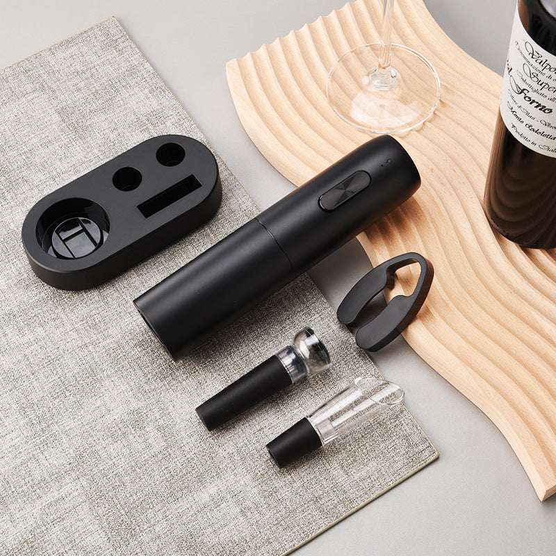 USB Rechargeable Business Gift Anniversary Celebration Storage Base Red Wine Electric Bottle Opener - globaltradeleader