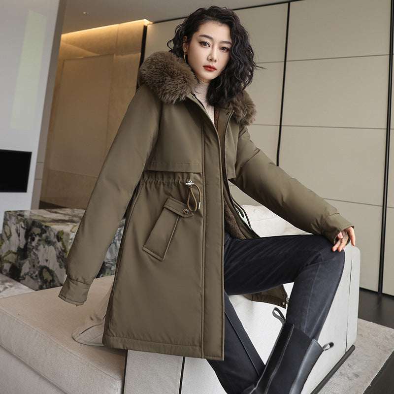 Korean Style Small Waist Down Coat - globaltradeleader