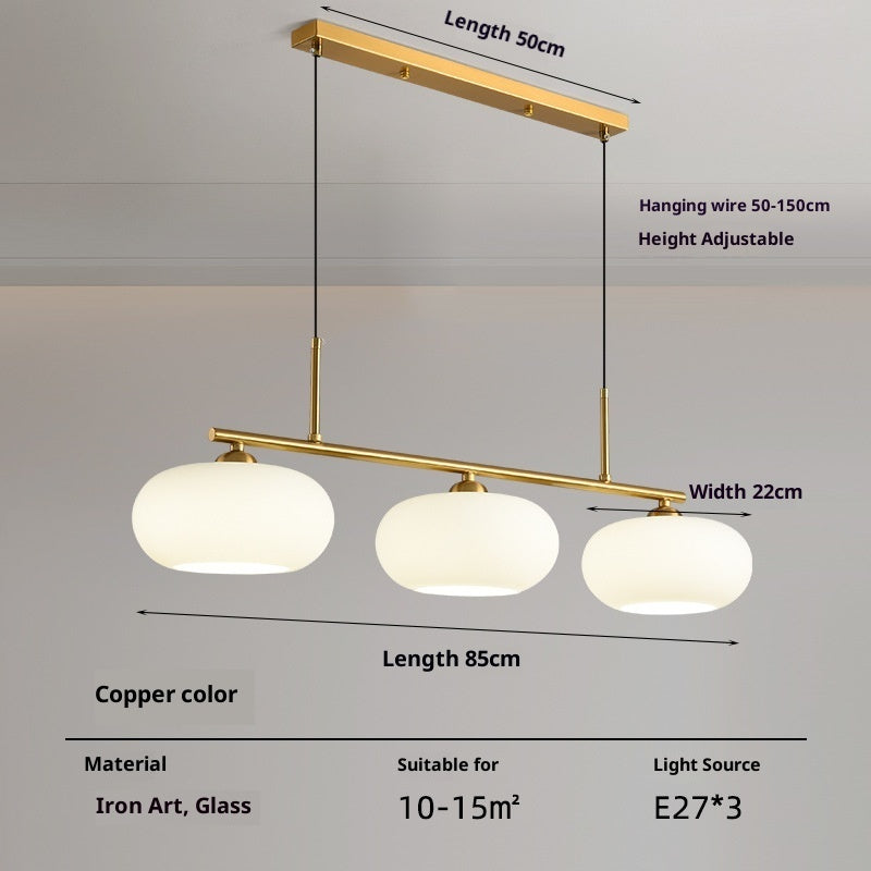 Simple Modern Bedroom Light Cream Style Persimmon Chandelier - globaltradeleader