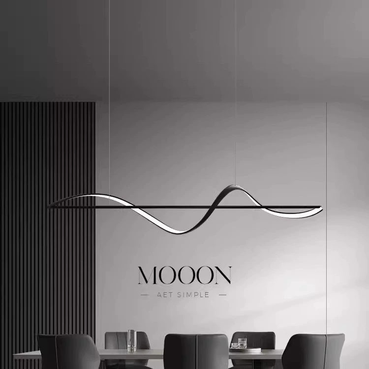 Italian Minimalist Line Restaurant Chandelier - globaltradeleader