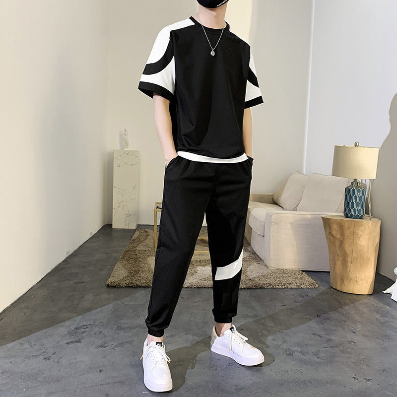 Summer Short-sleeved T-shirt Men's Casual Suit - globaltradeleader