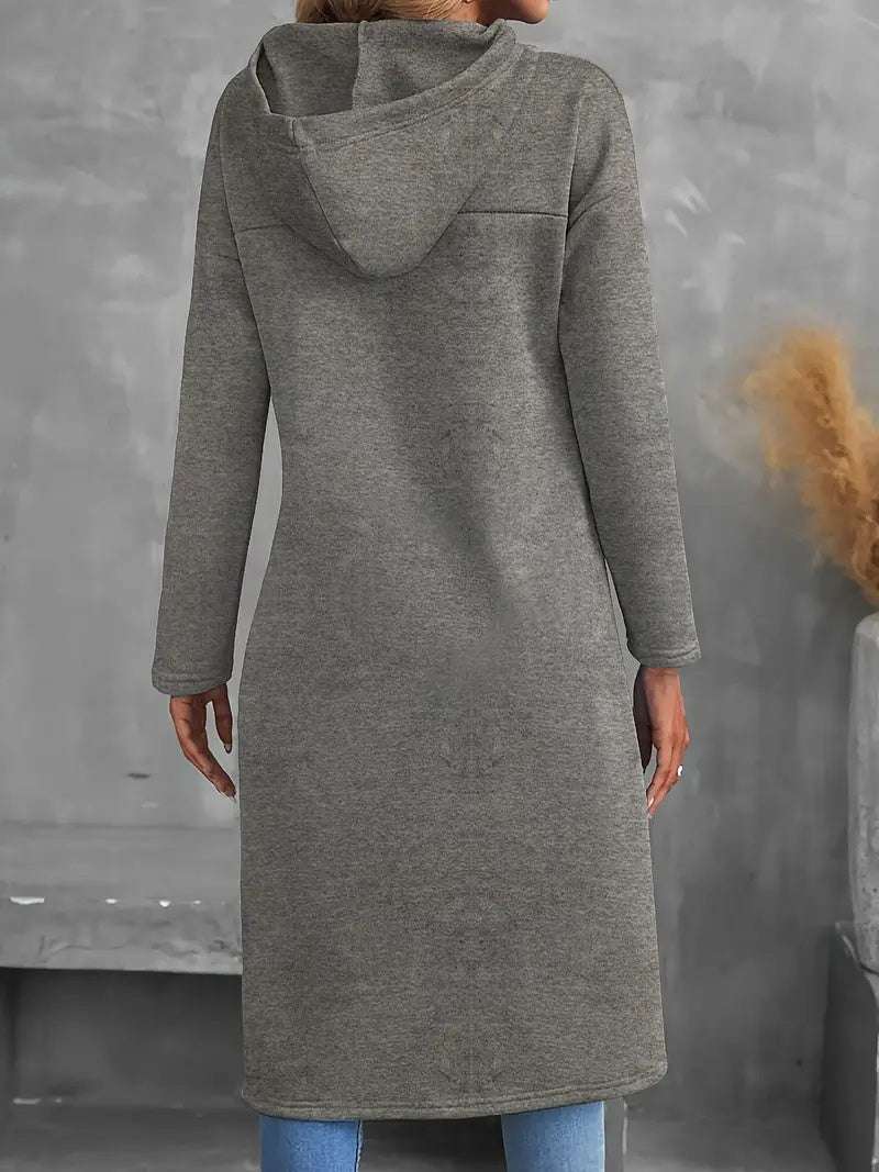 Top  Solid-colored Long-sleeved Top For Ladies - globaltradeleader