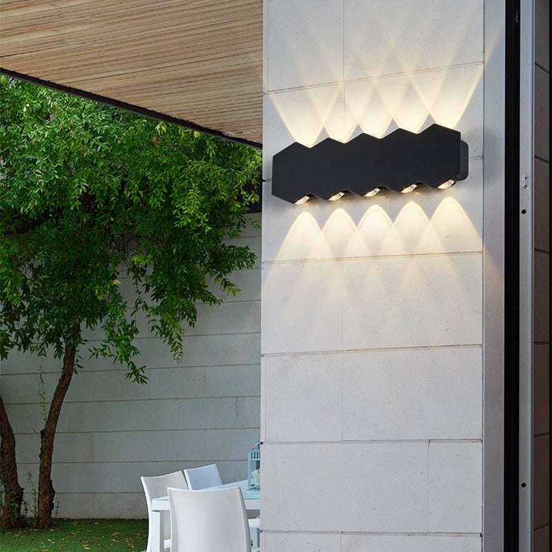 Modern Minimalist Led Wave Shape Corridor Aisle Wall Lamp - globaltradeleader