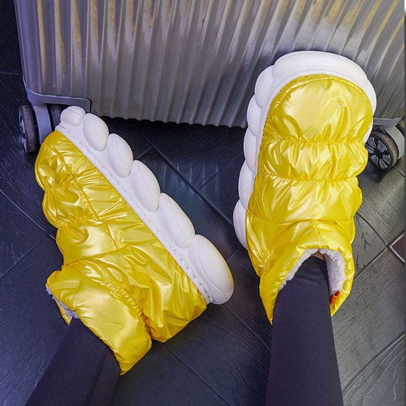 Winter Women Snow Boots Plush Warm Home Floor Down Shoes - globaltradeleader