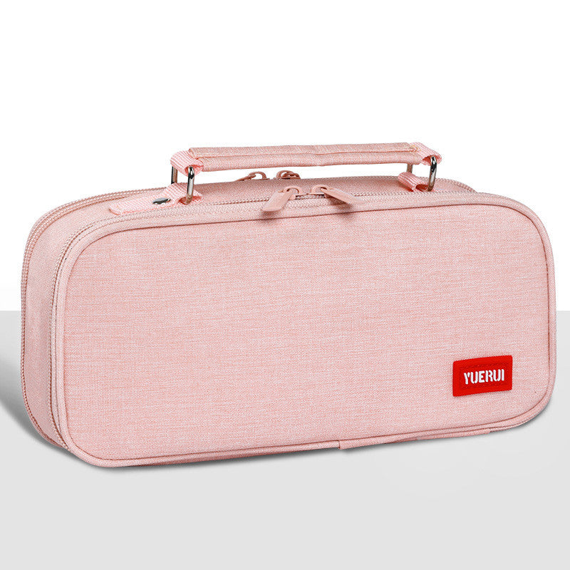 Large Capacity Pencil Case Storage Box Stationery Bag Oxford Cloth Multi-layer Pencil Case