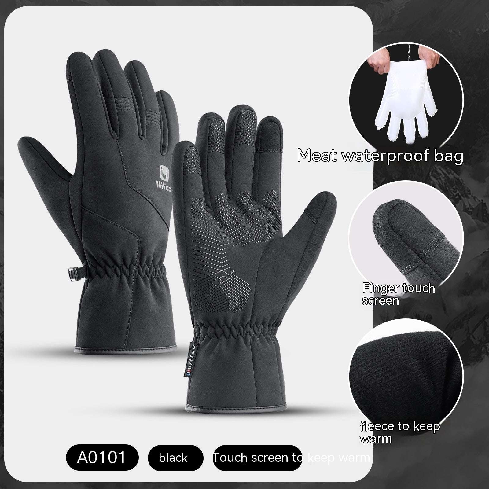 Outdoor Winter Warm Gloves Waterproof Windproof Touch Screen - globaltradeleader